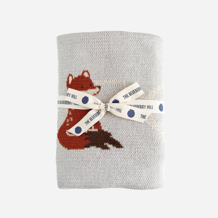 faire isle alphabet woodland animal baby blanket