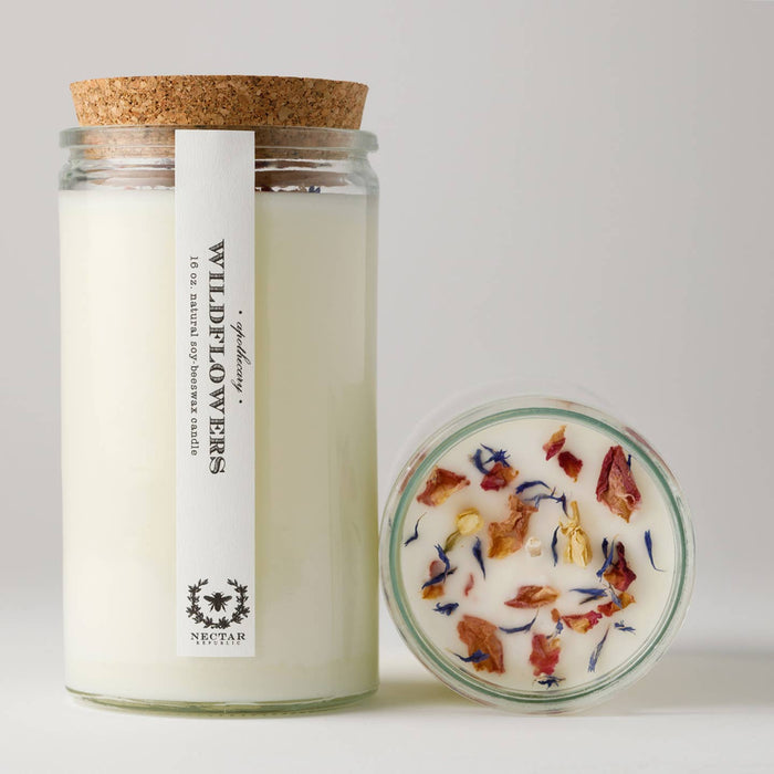 wildflower apothecary candle