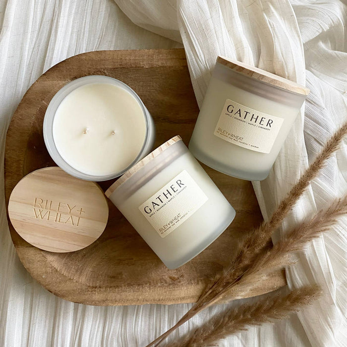 gather double wick candle