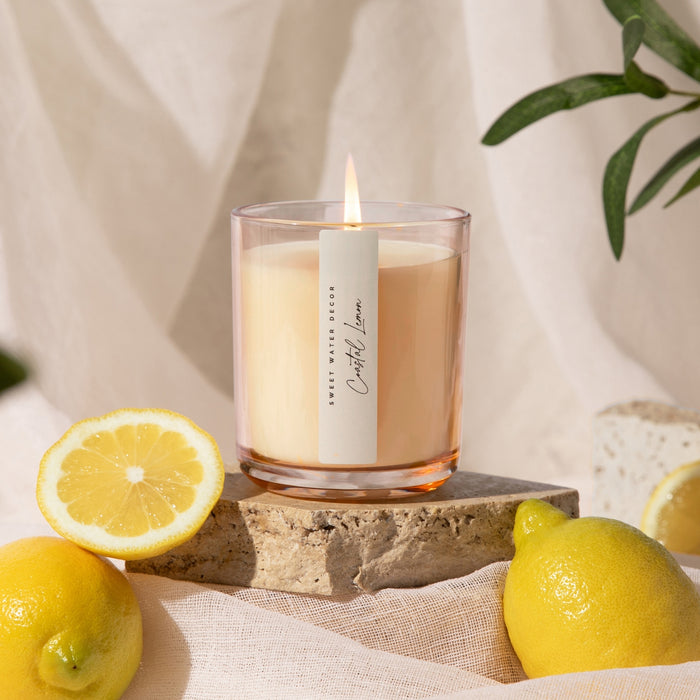 coastal lemon candle