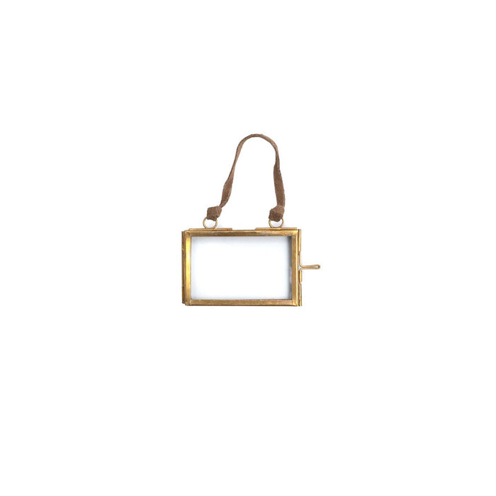 hanging brass picture frame,2.5 x 1.5