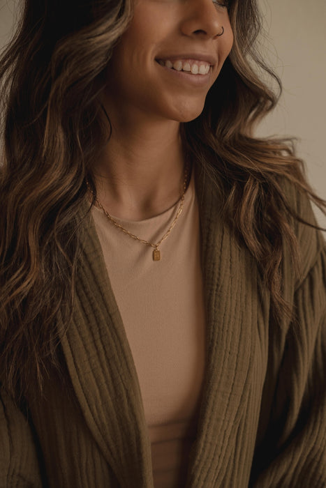 true light gold necklace