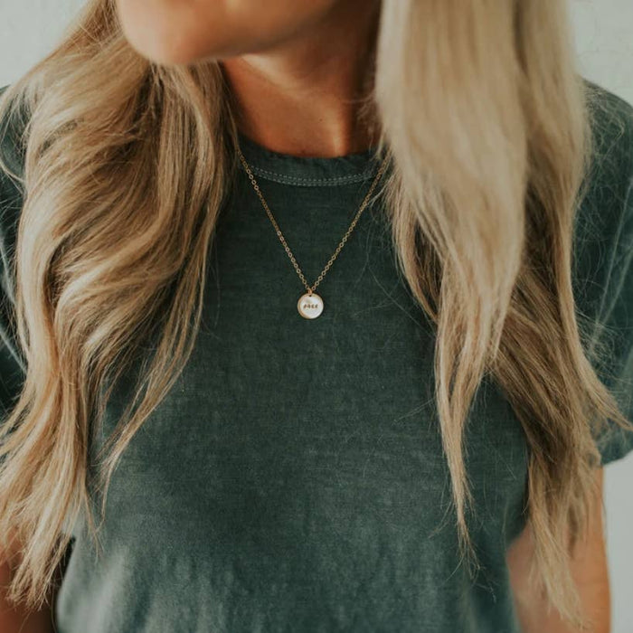 light gold necklace