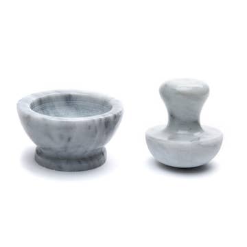 marble mortar + pestle
