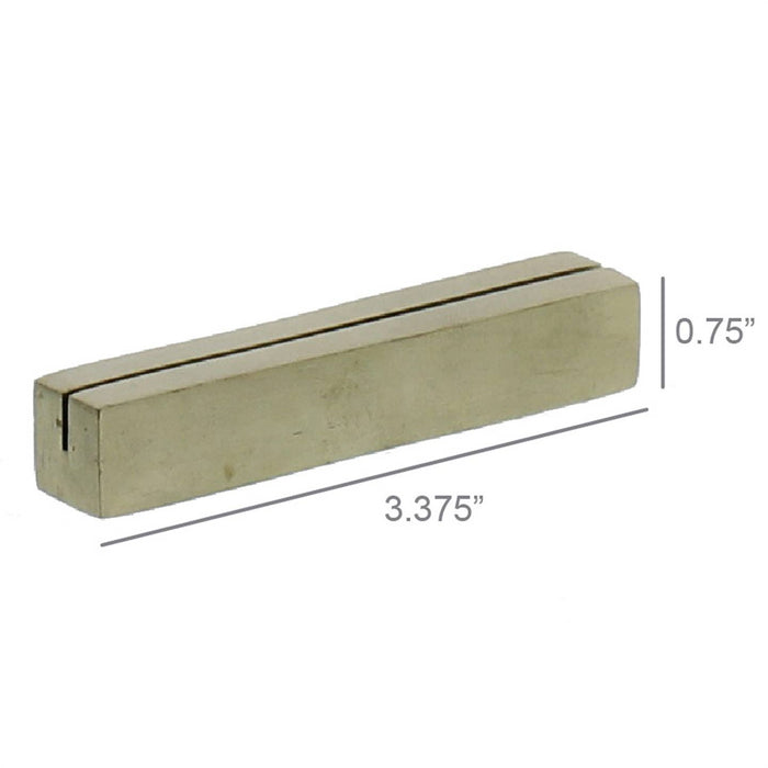 cast iron rectangle bar place card holder