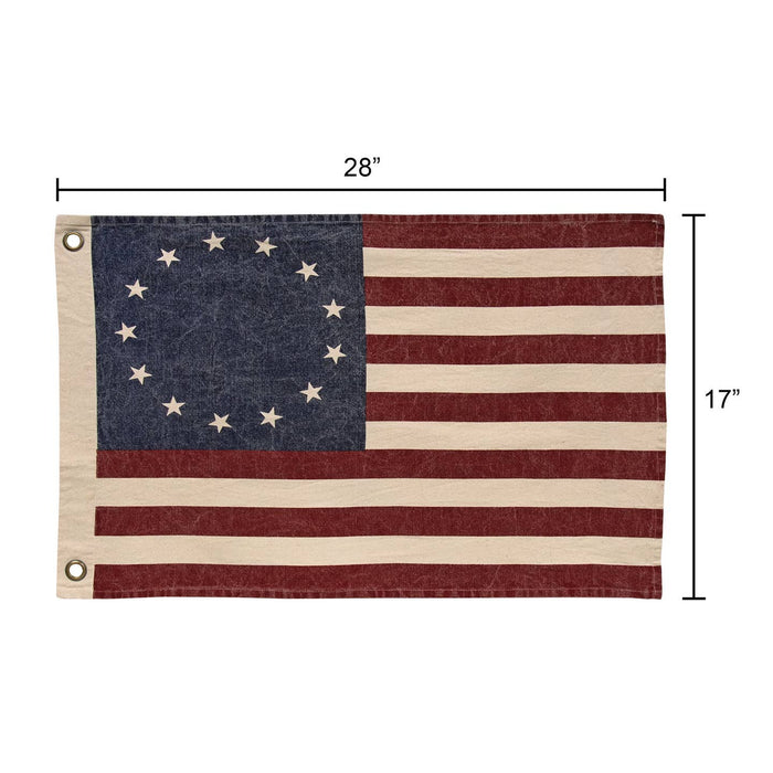 stonewashed Betsy Ross flag