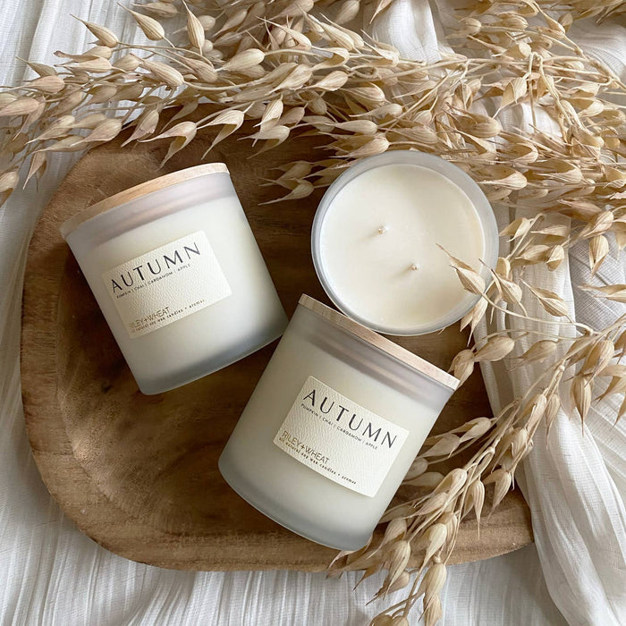 autumn double wick candle