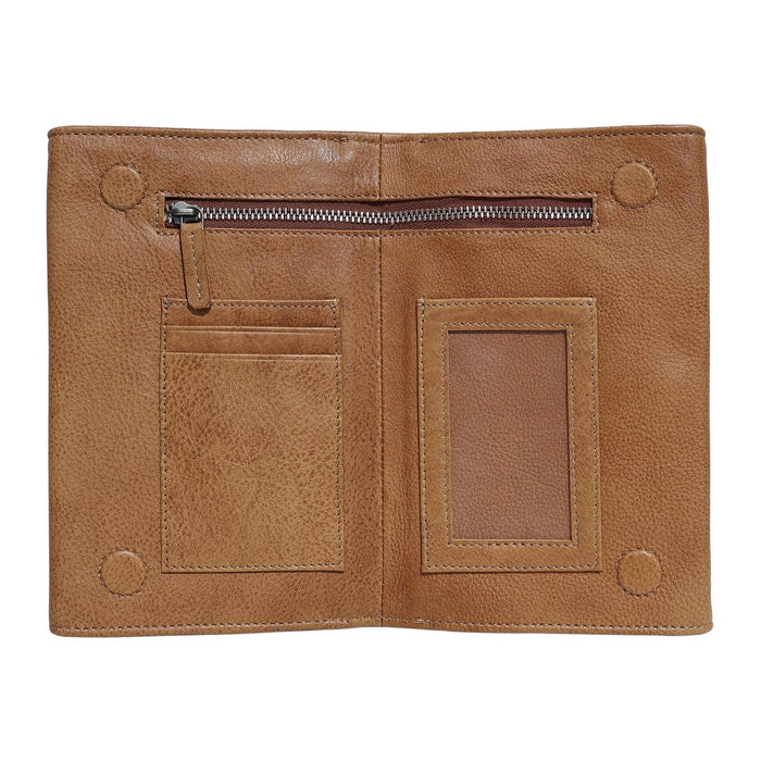 dos handcrafted leather wallett / cognac