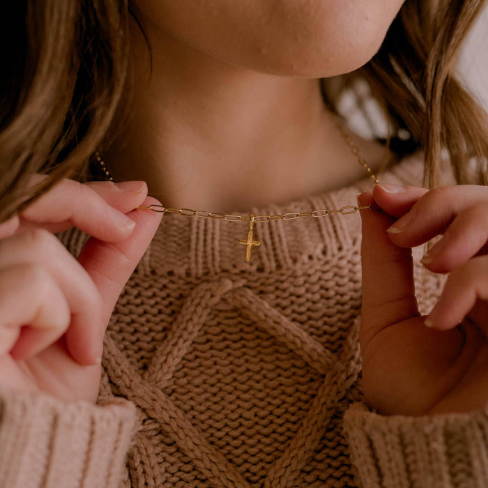 deeply loved, fully known cross necklace