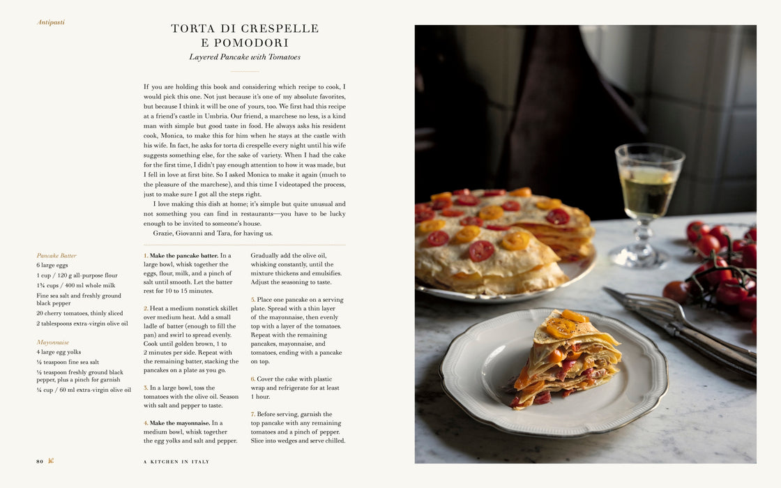 a kitchen in italy book