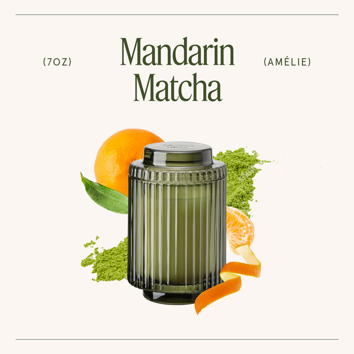 mandarin matcha candle