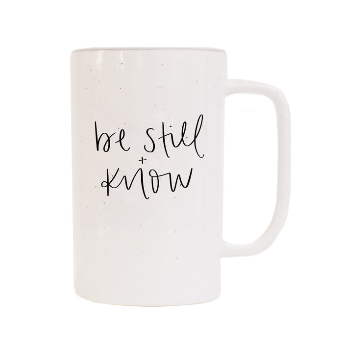 be still + know mug