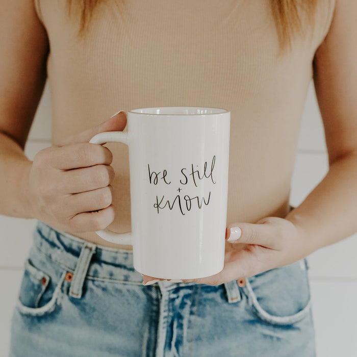 be still + know mug