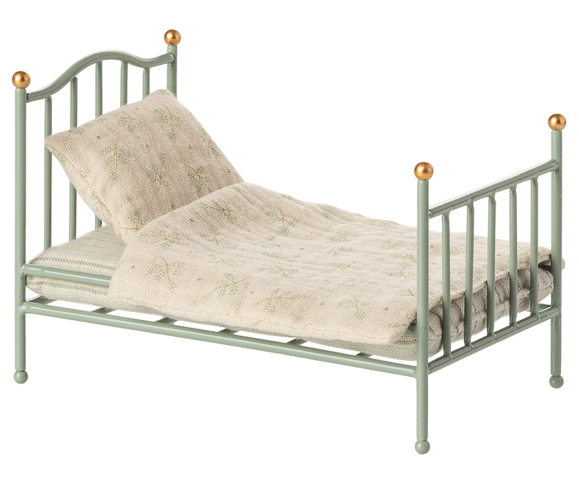 maileg vintage single bed, blue