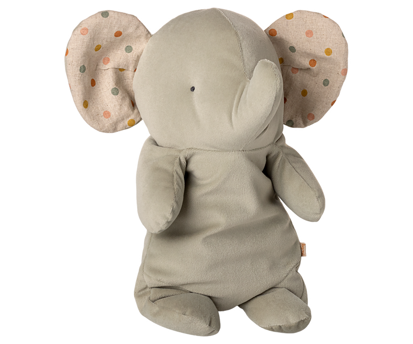maileg medium elephant plushy - grey