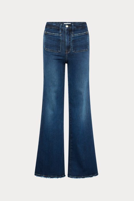good american, good waist palazzo jean