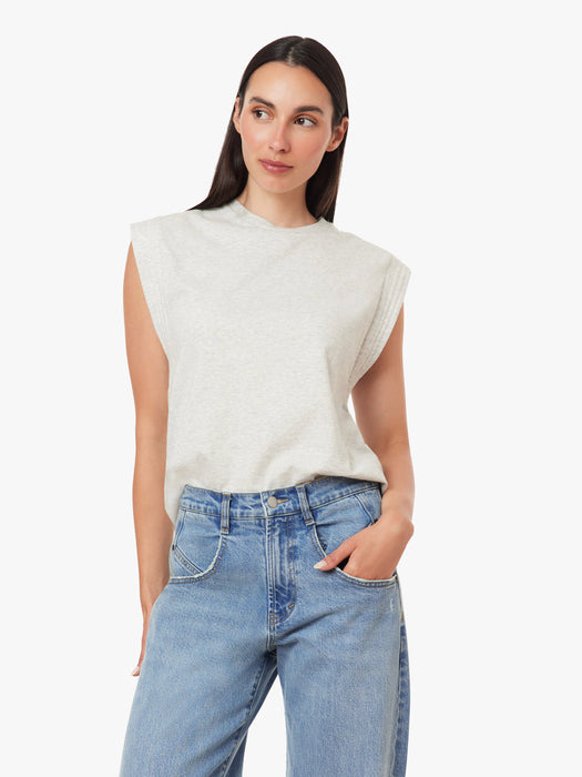 the noa tee - heather grey