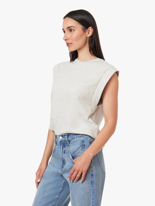the noa tee - heather grey