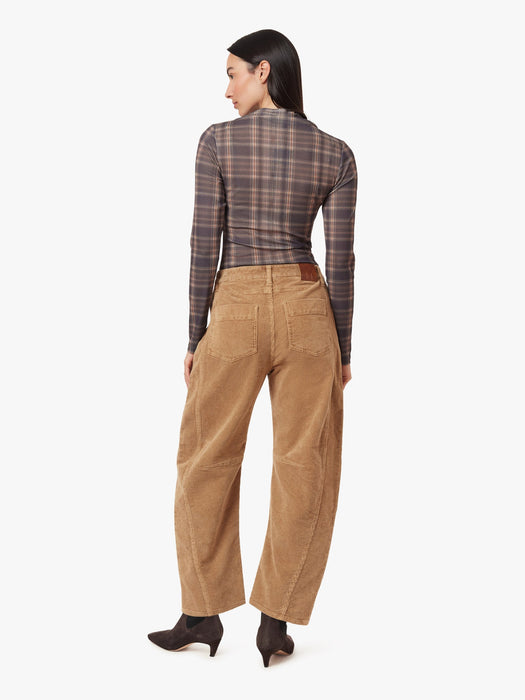 harper corduroy cropped barrel