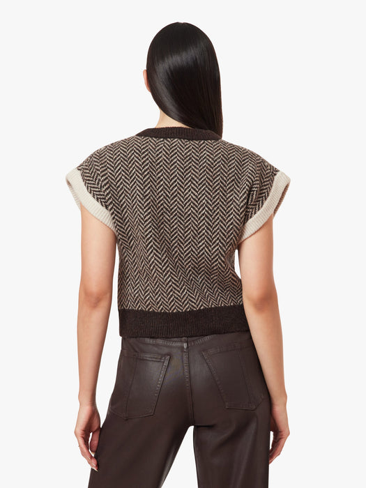 herringbone sweater vest