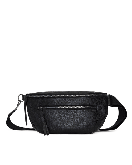 HAMMIT charles crossbody large in black/gunmetal