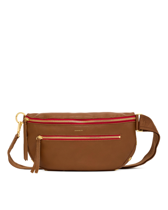 HAMMITT charles crossbody large in mahogany pebble