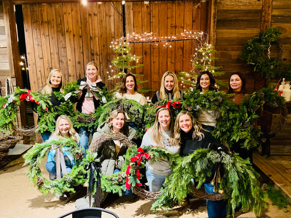 H3 BARN HOLIDAY WREATH WORKSHOP