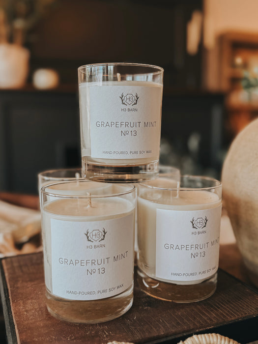 h3 barn candle - grapefruit mint no. 13