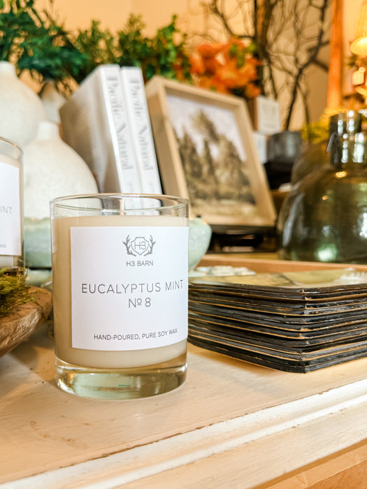 h3 barn candle - eucalyptus mint