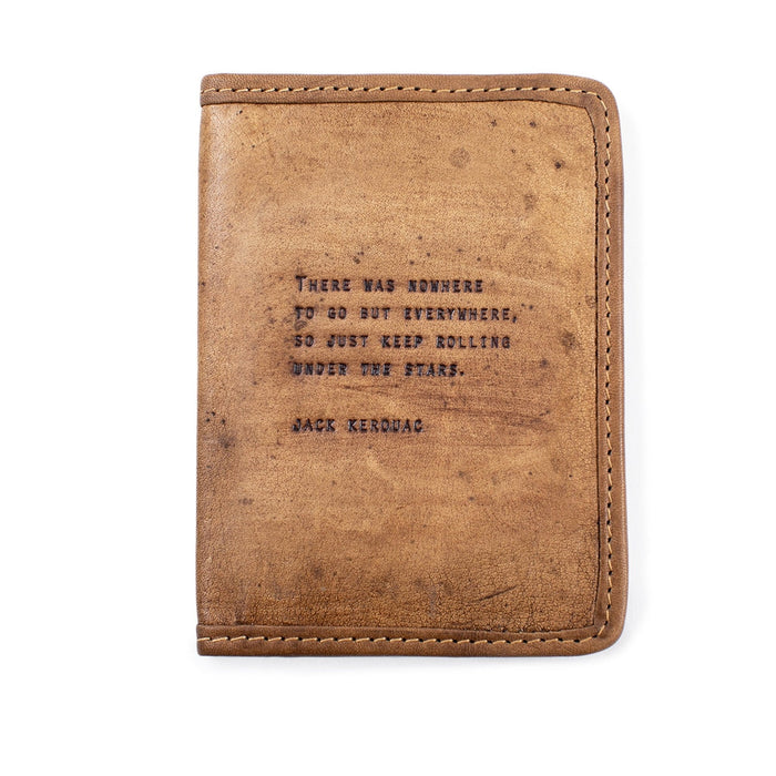 Jack Kerouac Leather Passport Cover