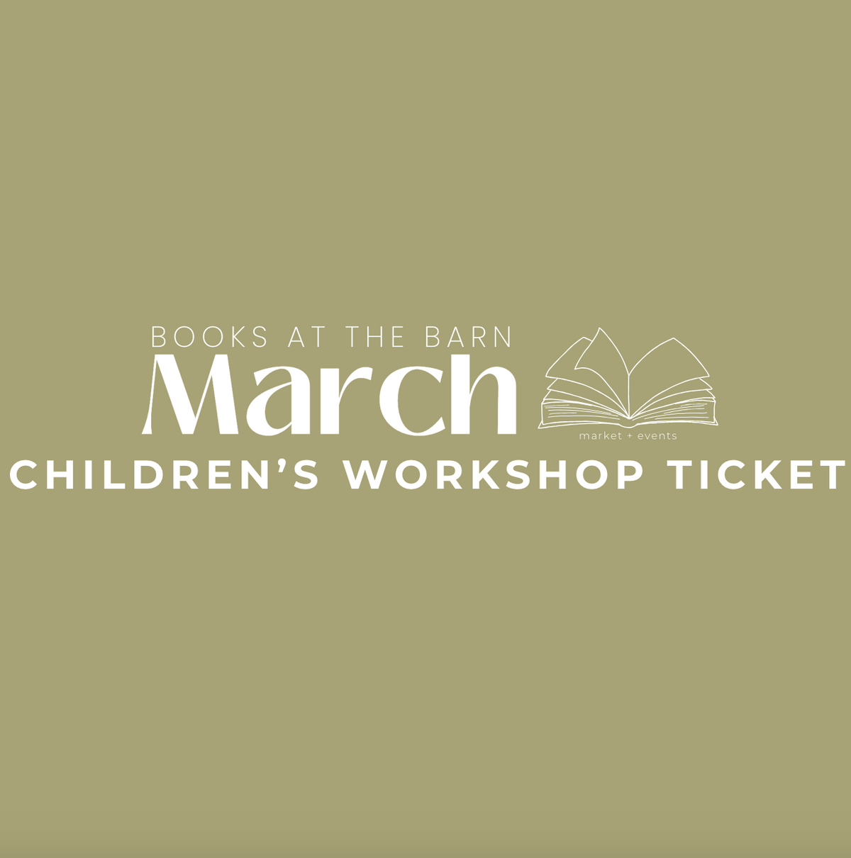 Books at the barn workshop ticket march 13 h3 barn market