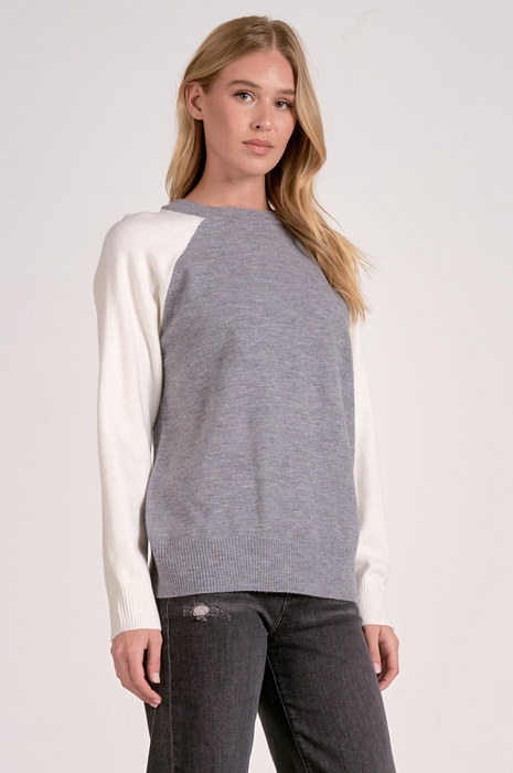 elan colorblock raglan sweater