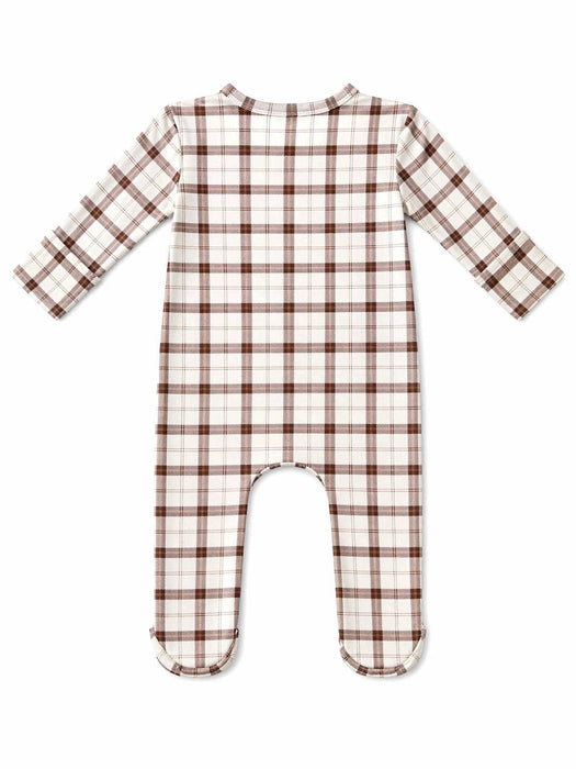 fall plaid baby onesie