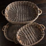 oval willow trays