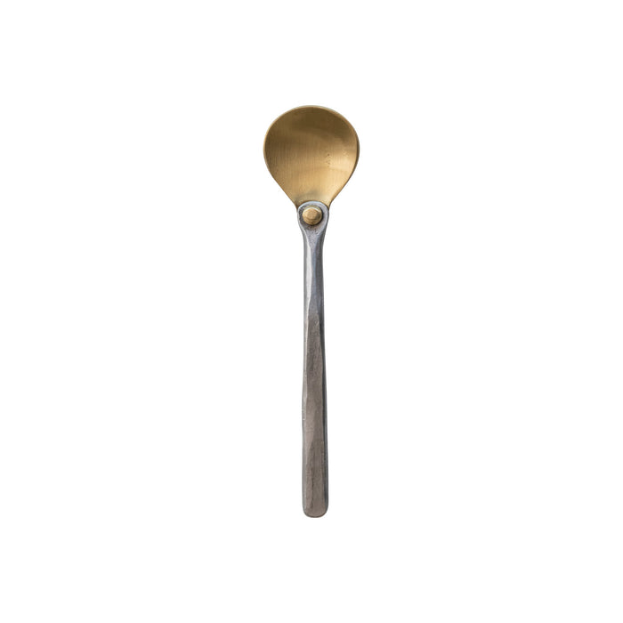 Brass Spoon w/ Hammered Aluminum Handle