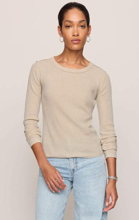 arlet mini thermal top - soft ecru