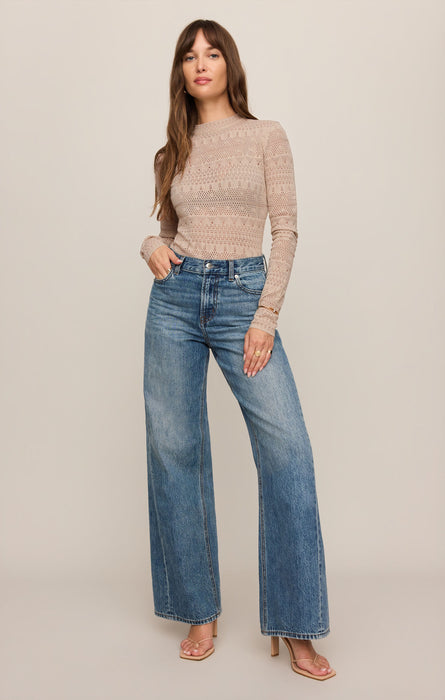 avery sweater top ecru