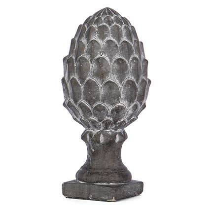 cement artichoke sculpture