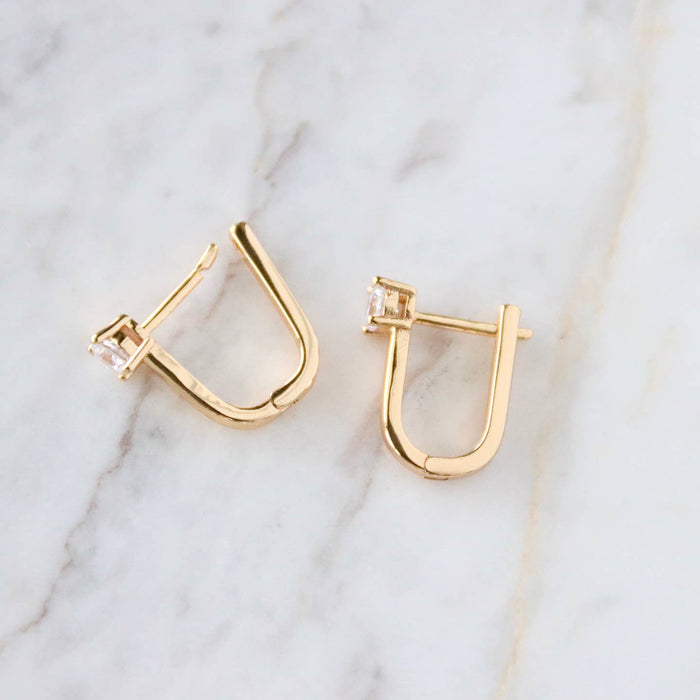 huggie cz hoop