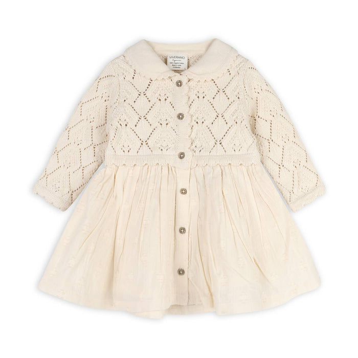 faire isle phoebe pointelle knit sweater dress