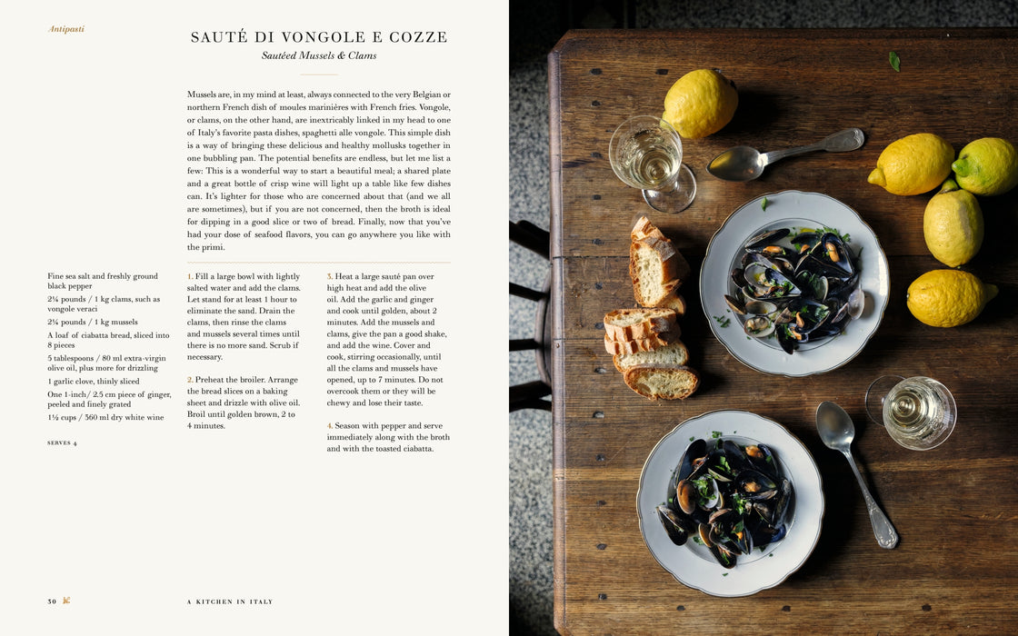 a kitchen in italy book