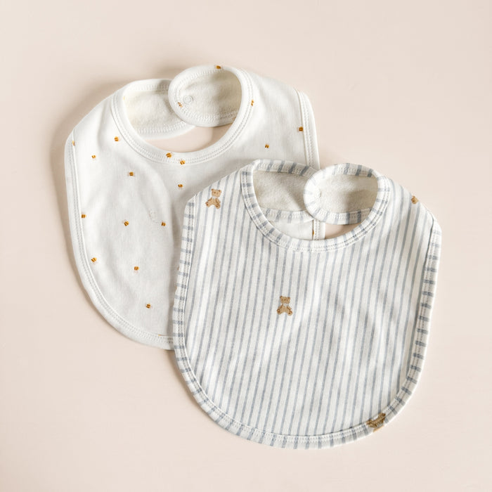 faire isle blue bear layette set