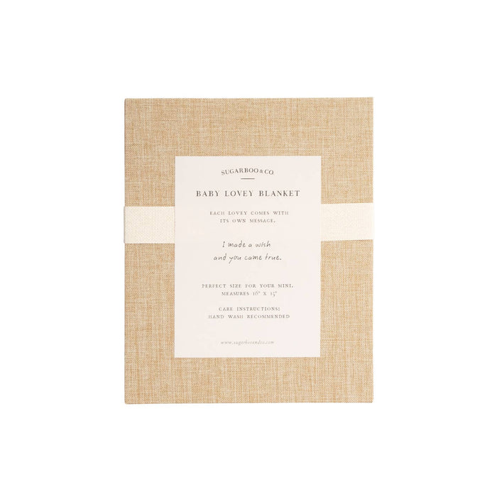 how wonderful life is baby lovey blanket