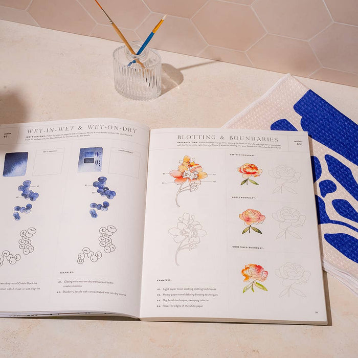 watercolor workbook - café in bloom