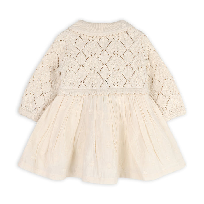 faire isle phoebe pointelle knit sweater dress