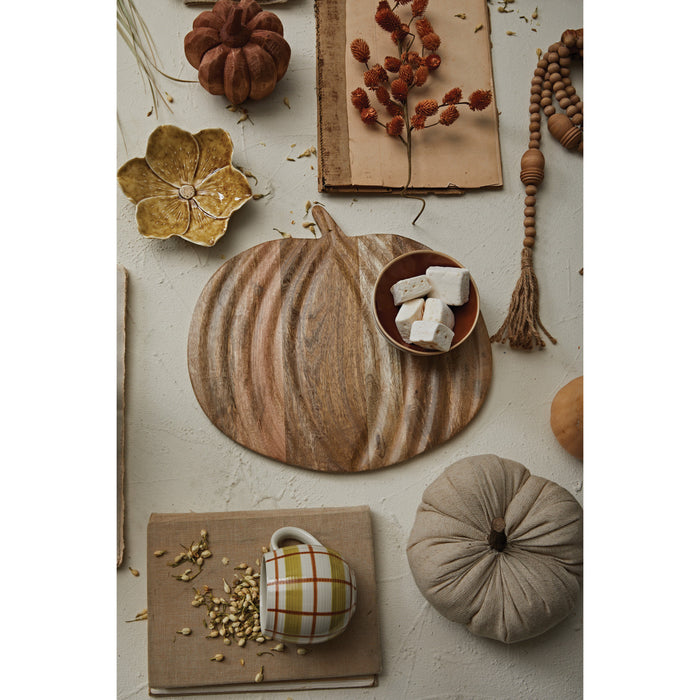 mango wood pumpkin board