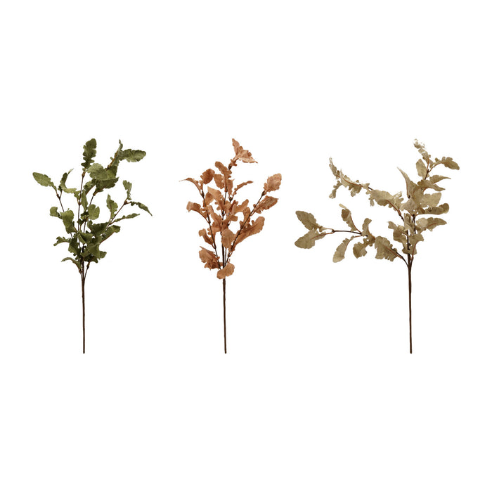 faux oak leaf stem