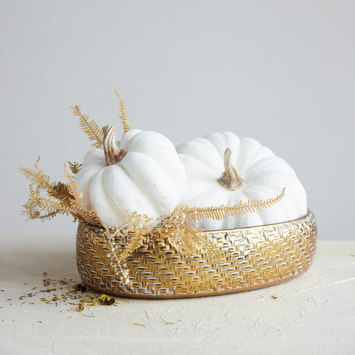 cream pumpkins, 2 sizes