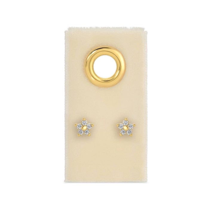 petit flower studs on velvet