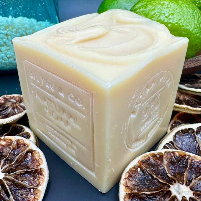 citrus lime & litsea solid dish soap